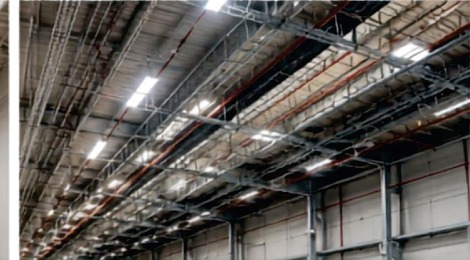 Ceiling piping installation