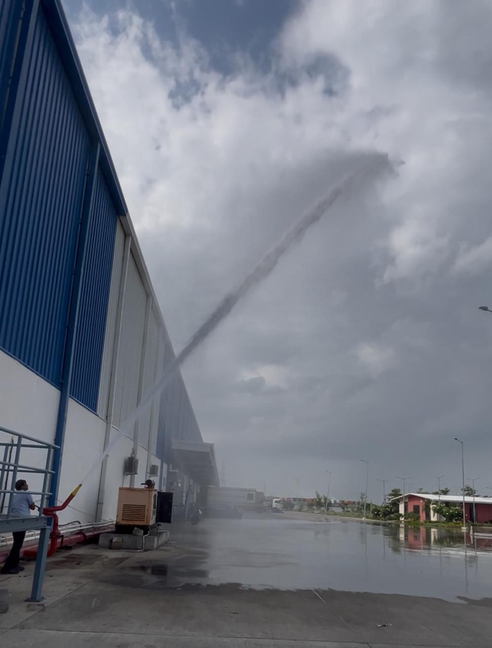 Fire hydrant test demonstration